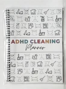SHEIN ADHD Cleaning Planner Reusable Dry Erase Checklist Daily Weekly Task Tracker Home Organization Schedule For Neurodivergent Adults Focus Friendly Visual Guide