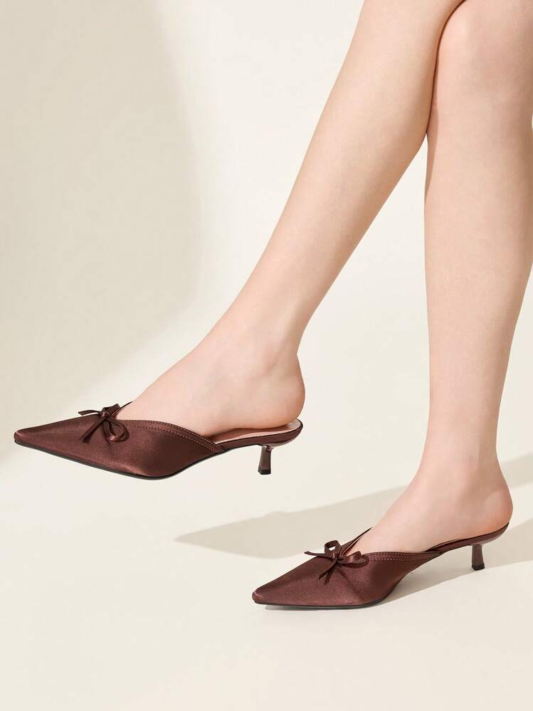 CUCCOO CHICEST صنادل نسائية جديد ذات كعب رفيع رفيع وباطن مفتوح لون أحمر - بني - مشاهدة 3