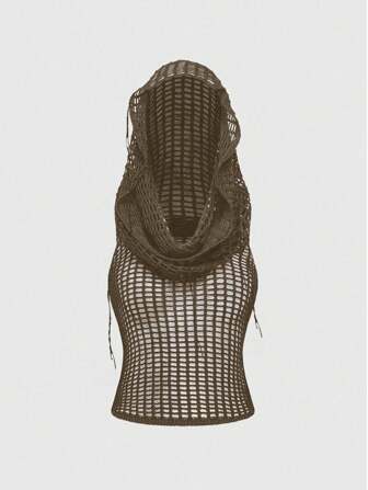 Grunge Punk sweat-shirt à capuche tricoté délavé Y2K, polyvalent