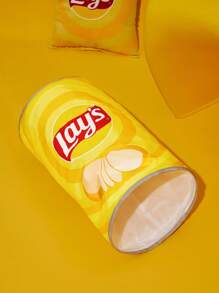 Lay's X SHEIN 1 件脆脆薯片隧道宠物床、猫玩具、狗玩具、趣味 - 黃色 - 查看 5