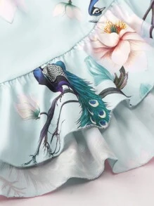 Irokai 1件女士日式传统印花和服浴衣