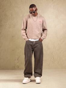 SUMWON 内华达越野图案卫衣 Iron Dust Collection 长袖街头服饰 沙漠探险户外生活方式 都市时尚休闲 - 棕色 - 查看 5