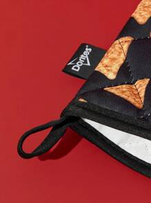 Doritos X SHEIN 马尔代夫 & Trilu 芯片印花耐热厨房烘焙配件，可选手套或隔热垫，烤箱适用，厚垫隔热 - 彩色 - 查看 7