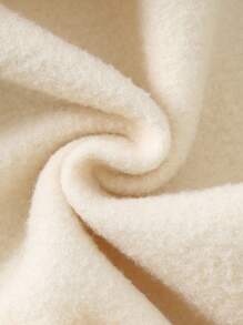 SHEIN Neugeborenes Baby Unisex süßer Patchwork gestrickter Bär Muster verstärkter Kapuzen-Jumpsuit, Herbst/Winter