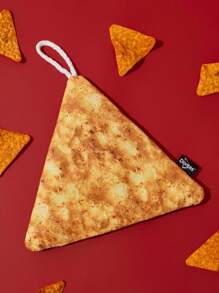 Doritos X SHEIN 1 件薯片形手巾，速干，可悬挂在厨房/浴室，柔软材质，配有挂绳 - 橘色 - 查看 2