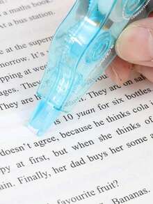 SHEIN 9 قطعة/مجموعة أقلام حبر قابلة للتخلص منها للكتابة والرسم، مع مجموعة إضافية من 4 قطع أشرطة تصحيح، عودة إلى المدرسة - متعدد الألوان - مشاهدة 6