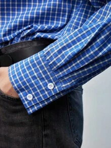 Maija Chemise à carreaux à manches longues décontractée et pratique pour femmes