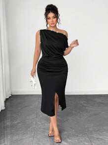 Auvina 大码女士优雅夏日度假连衣裙