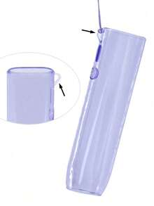 SHEIN 1PC Multi-Color IQOS ILUMA I ONE Case, Transparent TPU Protective Cover  Anti-Scratch Anti-Drop Shockproof Design, Soft Non-Slip Grip, Fashion Decorative Accessory For IQOS ILUMA I ONE, E-Cigarette Case For Men Women - Multicolor - View 4