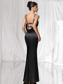 Coutiva Luxury Banquet Dress, Prom Dress With Sequins Embellishment, Off-Shoulder Design, Elegant And High-End Dress Birthday Dresses For Women Black Sequin Formal Gown Birthday Dresses For Women Sequin