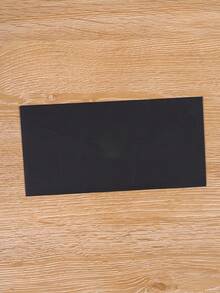 SHEIN 10pcs Black Paper Envelopes & Cards Set - Elegant Wedding Invitations, Greeting Cards, Postcards, Office Supplies, Stationery For Mailing, Parties - Black - View 3
