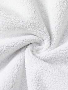 SHEIN 男童休闲韩版可爱胸贴袋保暖防风外套，适合上学、花园、海滩、生日等场合，春、夏、秋、冬皆宜，男童冬季外套，男童灯芯绒外套，男童保暖外套，男童秋季外套 - 卡其色 - 查看 7