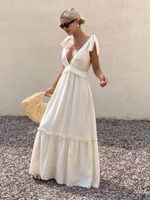 Livesso New Autumn Back To School Casual Vacation Style Spaghetti Strap Women Long Dress Summer Women Dresses