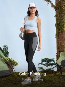 In My Nature Colanți elastici pentru femei, croială slim, respirabili și confortabili pentru drumeții, camping, fitness, naveta