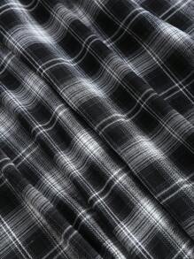 Sweetra Women's Retro Fashion Casual Loose Straight Leg Flared PU Leather Pants, Versatile And Slimming Fall Cloth For Women - Black - View 7