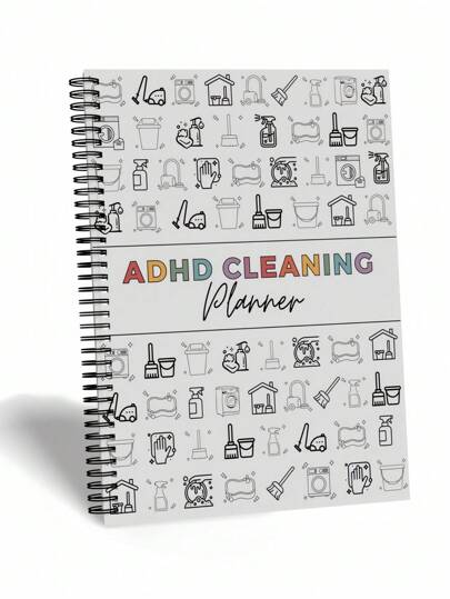 SHEIN ADHD Cleaning Planner Reusable Dry Erase Checklist Daily Weekly Task Tracker Home Organization Schedule For Neurodivergent Adults Focus Friendly Visual Guide