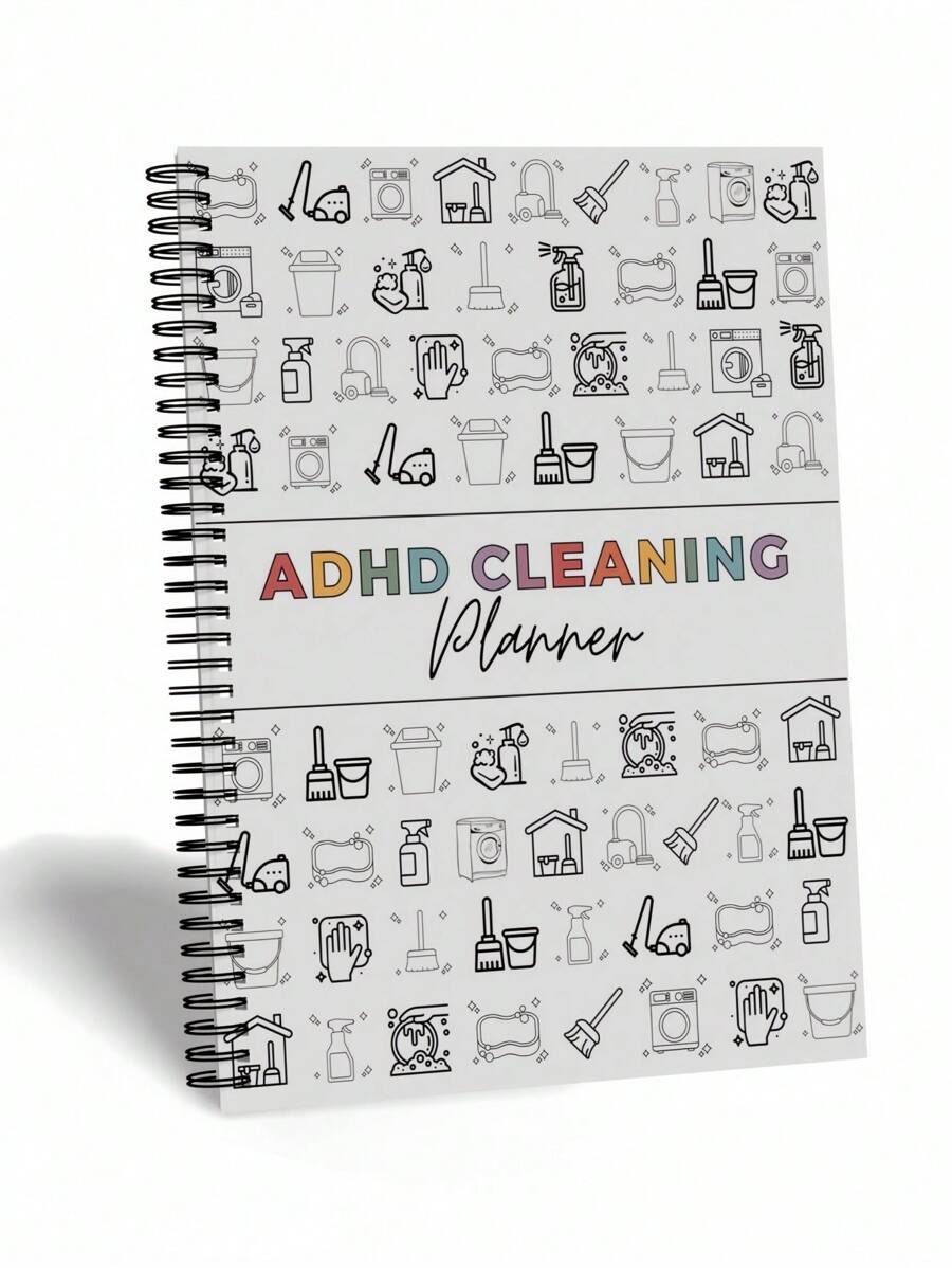 SHEIN ADHD Cleaning Planner Reusable Dry Erase Checklist Daily Weekly Task Tracker Home Organization Schedule For Neurodivergent Adults Focus Friendly Visual Guide