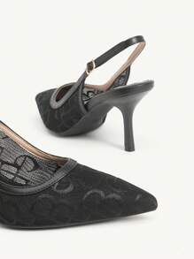 CUCCOO CHICEST 女士优雅尖头露背高跟鞋 - 黑色 - 查看 11