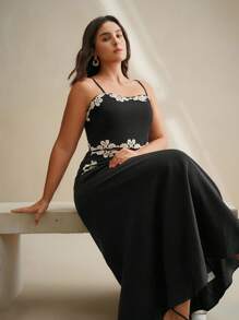 Anewsta Ensemble vintage pour femmes avec broderie ajourée complexe