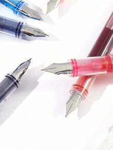 SHEIN 9 قطعة/مجموعة أقلام حبر قابلة للتخلص منها للكتابة والرسم، مع مجموعة إضافية من 4 قطع أشرطة تصحيح، عودة إلى المدرسة - متعدد الألوان - مشاهدة 8