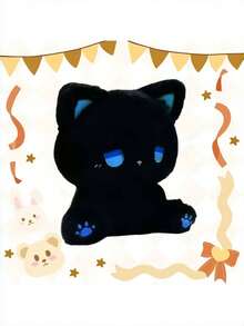 Soft Plush Cute Emo Dazed Stuffed Toy Cat Doll Plushie Kawaii Gift Birthday Present Christmas Valentine Gift For Teens Friends Couples Party Home Decor