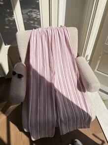 Comfortcana 女士假日休闲条纹阔腿裤 - 彩色 - 查看 2