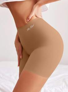 女士无缝内裤（低腰三角裤） - 棕色 - 查看 6