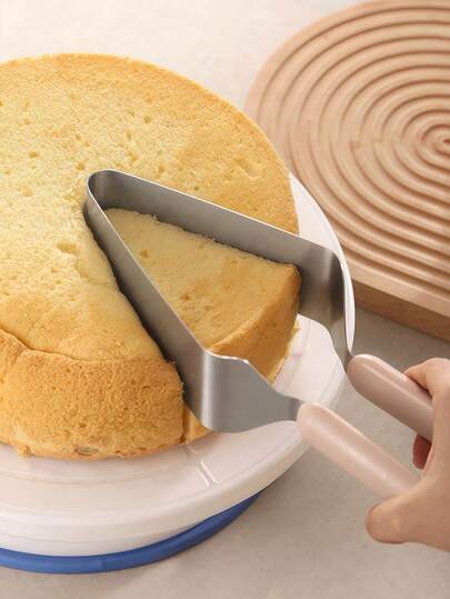 Elevador de pastel de acero inoxidable de alta resistencia, cortador y divisor de pastel de uso múltiple para hornear profesional, servir pasteles, accesorios para decorar pasteles