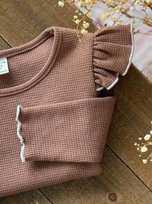 Emery Rose Kids Emery Rose Kids Kleine Mädchen Pullover mit Rundhalsausschnitt, einfarbig, weich gestrickt, langärmlig, perfekt für Lässig, Alltag & Schule im Herbst und Winter