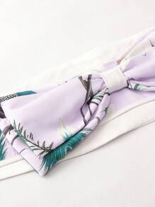 Irokai 1pc Women's Japanese Traditional Printed Kimono Yukata Robe - Purple - View 7