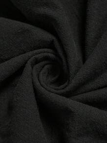 Zelara Plus Size Women Halloween Coffee Brown Elastic Waist Fashionable Skirt