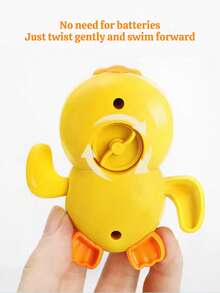 Zazumi 1pc Random Style Bath Toys,Bathtub Toys,Wind Up Bathing Water Toy Bath Swimming Duck Toy, Swimming Tub Bathtub Pool Cute Swimming Duck Toys - Multicolor - View 4
