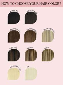 Extensiones de cabello humano brasileño liso con clip, color piano 4/27#, extensiones con clip de cabello Remy de 14-20 pulgadas para mujeres - S4/27 - Ver 10