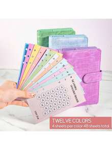 48 Sheets Money Saving Challenge Book Budget Sheets For A6 Binder Savings Challenges Book Money Saving Binder Usd 30 Day 52 Week Savings Challenge Money Saver Saving Money Challenge Savings Tracker Back To School - Multicolor - View 10