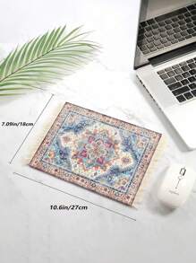 1PC Fabric Coffee Mat Non Slip Cup Coaster Absorbent Table Placemat Heat Resistant Mug Pad For Desk Office Home Kitchen Dining Mouse Pad Cute Home Decor Kitchen Accessories Essential - Multicolor - View 4