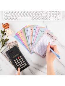 48 Sheets Money Saving Challenge Book Budget Sheets For A6 Binder Savings Challenges Book Money Saving Binder Usd 30 Day 52 Week Savings Challenge Money Saver Saving Money Challenge Savings Tracker Back To School - Multicolor - View 8