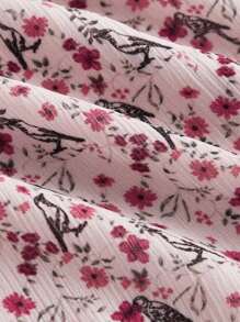 lacRébo Chân váy midi xếp tầng họa tiết hoa phong cách Boho kèm cạp chun nhún bèo Váy đi nghỉ Trang phục công sở Trang phục trở lại trường - Nhiều màu - Xem 9