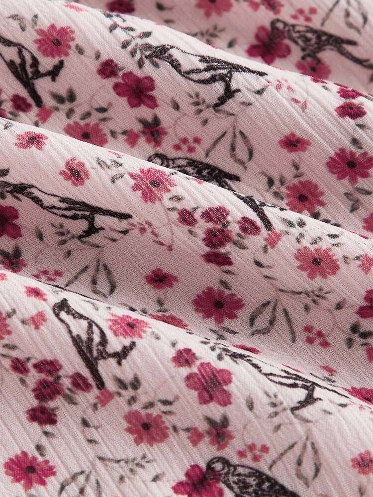 Boho Floral Tiered Midi Skirt With Smocked Waistband Vacation Skirt Office Outfits Spring Summer Outfits Going Out Outfits