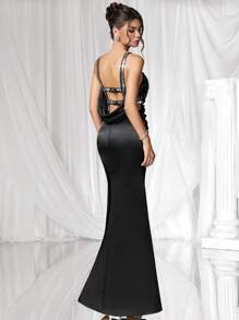 Coutiva Luxury Banquet Dress, Prom Dress With Sequins Embellishment, Off-Shoulder Design, Elegant And High-End Dress Birthday Dresses For Women Black Sequin Formal Gown Birthday Dresses For Women Sequin