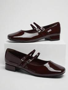 SHUZIA Women Fashion Daily Versatile Mary Jane Ballet Flats For Christmas