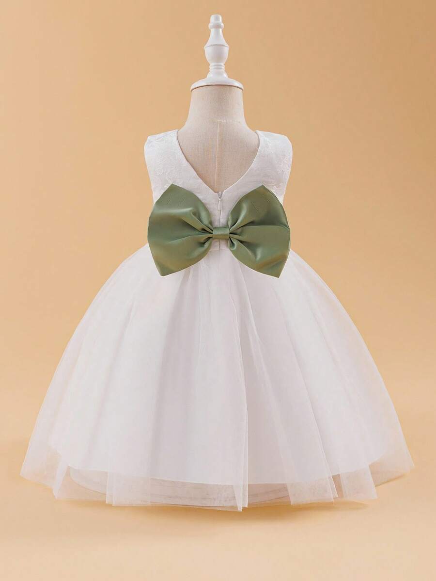 Glamorique Kids Girls' Princess Dress, Mid-Length Flower Girl Wedding Gown, Piano Recital Dress, Summer Children's Evening Gown, Wedding Ceremony Pageant Dress Fall Winter
