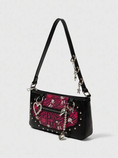 Betty Boop | ROMWE Vintage Cartoon Pattern Women Shoulder Bag