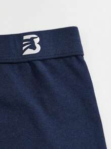 Manfinity Underwear&Sleepwear Basics Men 4pcs Letter Graphic Boxer Brief - Multicolor - View 3