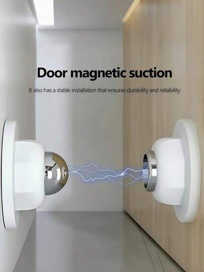 1 Single Package Wall Mounted Magnetic Door Stop, Easy To Install Without Complex Tools. Hotel Grade Silent Operation Prevents Door Slamming, With Silicone Anti-Collision Protection To Shield Walls & Doors From Scratches. Polished Metal Surface Ensures Durability & Sleek Look, Fits Bedrooms, Kitchens, Bathrooms. Strong Magnetic Force Secures Doors, Works With Most Standard Doors. Ideal For Home/Hotel Use-Enhances Safety & Comfort, A Practical Addition To Daily Life.