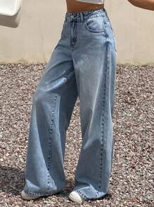 Livesso Women's Loose Casual Straight Leg Jeans, New Autumn Collection