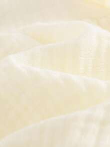 Cozy Pixies 2pcs Baby Girl Round Neck Ruffle Trim Top And Elastic Waist Shorts Set 2 Piece Set Baby Girl Clothes Baby Girl Summer Outfit - Beige - View 5