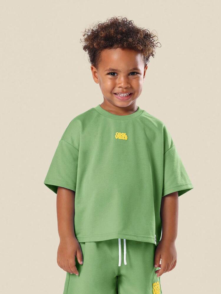 쿨 바이브스 오버사이즈 티셔츠와 반바지 세트
