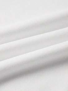 EMERY ROSE A Large-Sized White Round-Neck Long-Sleeved T-Shirt, Comfortable And Versatile Fall Cloth For Women - White - View 4