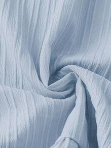 SHEIN LUNE 大码女式夏季 V 领撞色蕾丝荷叶边宽松连衣裙