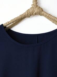 Rusticease 大码女式乡村度假复古休闲几何图案印花不对称拼接圆领短袖中长连衣裙适合春夏季穿着波西米亚风格服装度假连衣裙乡村演唱会服装乡村服装女士连衣裙休闲不对称连衣裙拼接连衣裙 - 彩色 - 查看 5